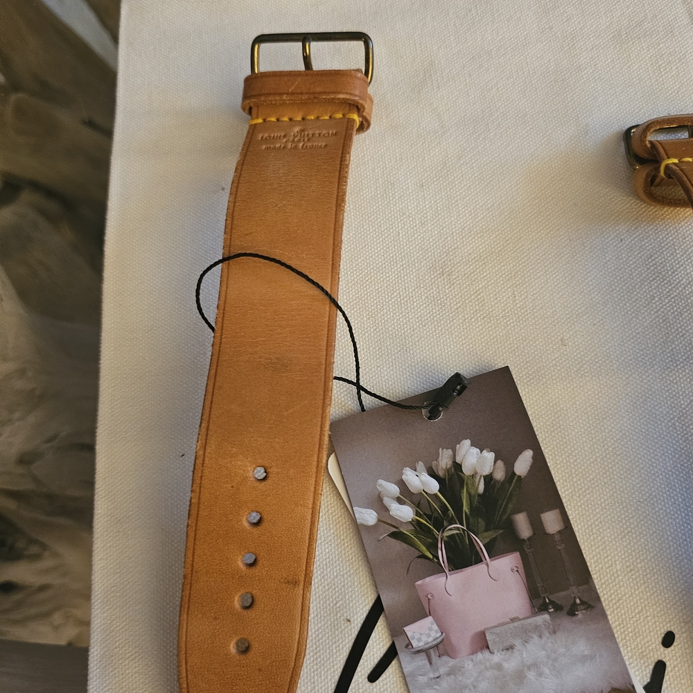 Louis Vuitton Tan Leather Adjustable Shoulder Strap